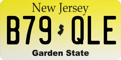 NJ license plate B79QLE