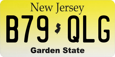 NJ license plate B79QLG