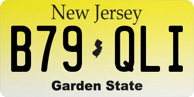 NJ license plate B79QLI