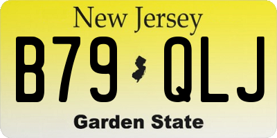 NJ license plate B79QLJ