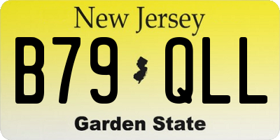 NJ license plate B79QLL
