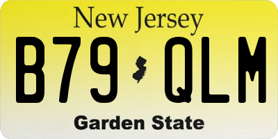 NJ license plate B79QLM