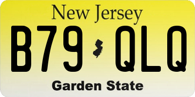 NJ license plate B79QLQ