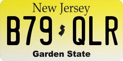 NJ license plate B79QLR