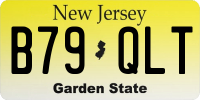 NJ license plate B79QLT