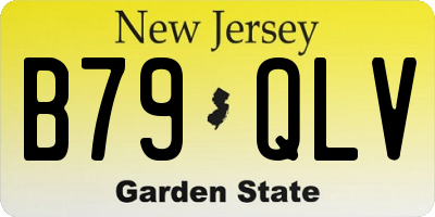 NJ license plate B79QLV