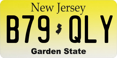 NJ license plate B79QLY