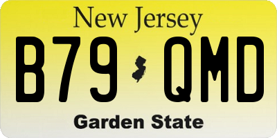 NJ license plate B79QMD