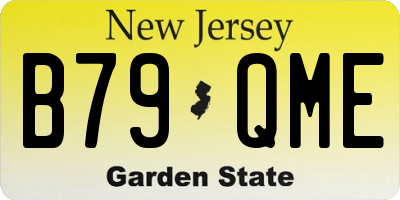 NJ license plate B79QME