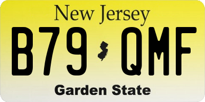 NJ license plate B79QMF