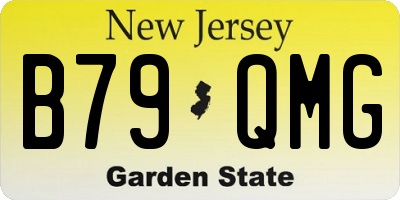 NJ license plate B79QMG