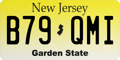 NJ license plate B79QMI