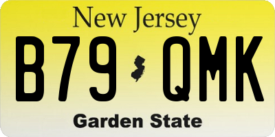 NJ license plate B79QMK