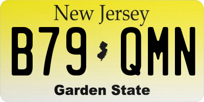 NJ license plate B79QMN