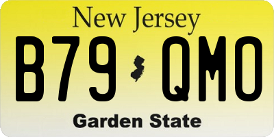 NJ license plate B79QMO