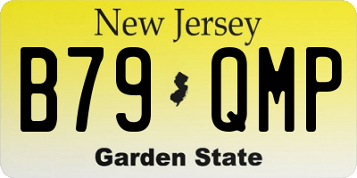 NJ license plate B79QMP