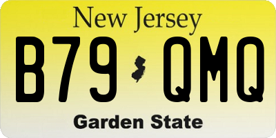 NJ license plate B79QMQ