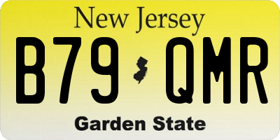 NJ license plate B79QMR