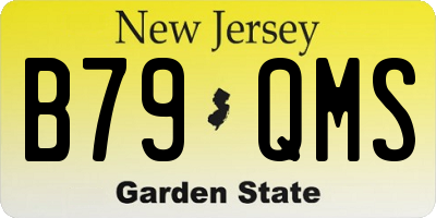 NJ license plate B79QMS