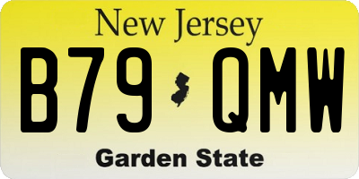 NJ license plate B79QMW