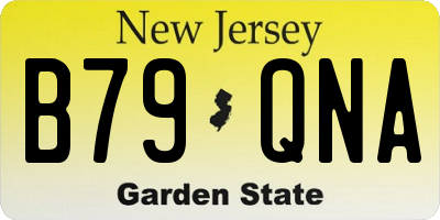 NJ license plate B79QNA