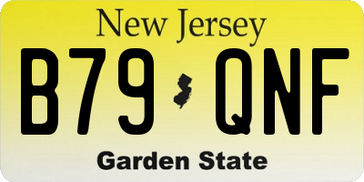 NJ license plate B79QNF