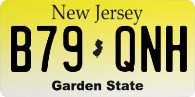 NJ license plate B79QNH