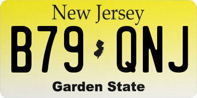 NJ license plate B79QNJ