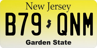 NJ license plate B79QNM