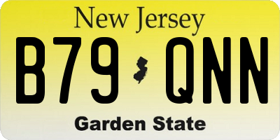 NJ license plate B79QNN