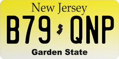 NJ license plate B79QNP