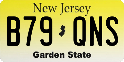 NJ license plate B79QNS