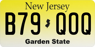 NJ license plate B79QOQ