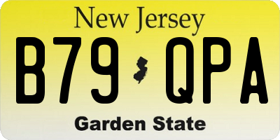 NJ license plate B79QPA