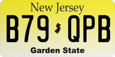 NJ license plate B79QPB
