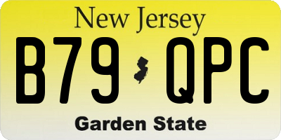 NJ license plate B79QPC