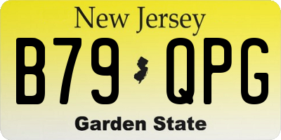 NJ license plate B79QPG