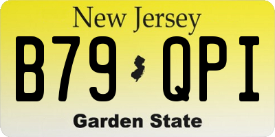NJ license plate B79QPI