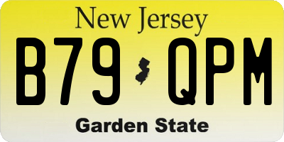NJ license plate B79QPM