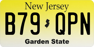 NJ license plate B79QPN