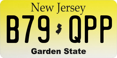 NJ license plate B79QPP