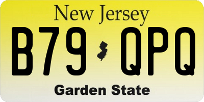 NJ license plate B79QPQ