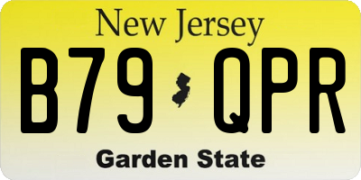 NJ license plate B79QPR