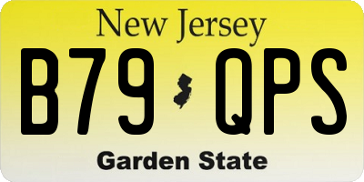 NJ license plate B79QPS