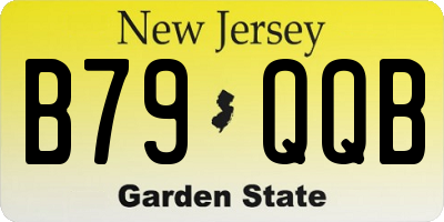 NJ license plate B79QQB