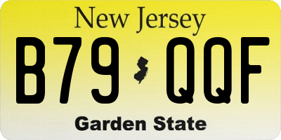 NJ license plate B79QQF