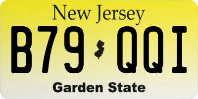 NJ license plate B79QQI