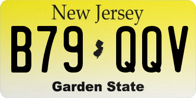 NJ license plate B79QQV