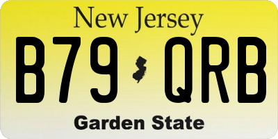 NJ license plate B79QRB