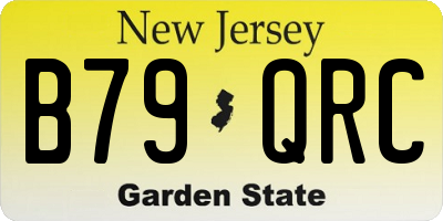 NJ license plate B79QRC